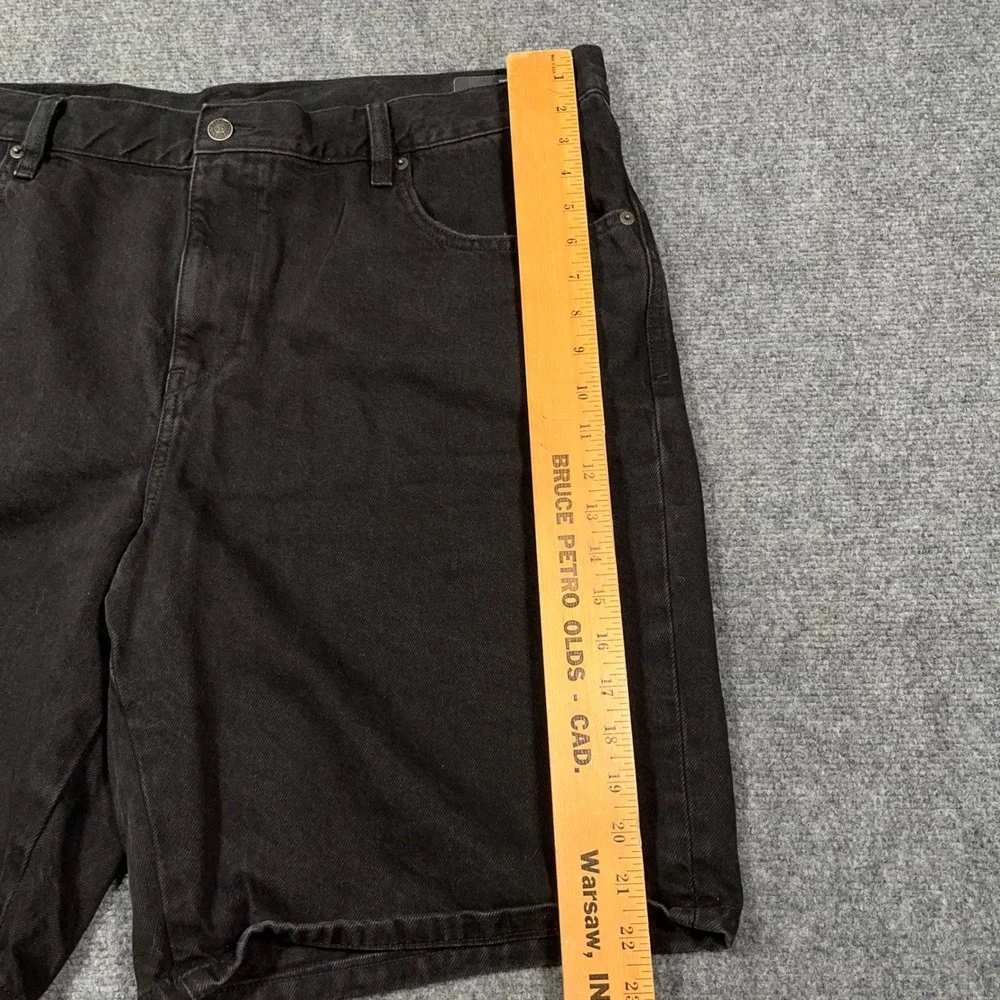 Diesel D-Strukt-Short Denim Jean Shorts Mens 40 Black Baggy‎ Y2K Loose Skater